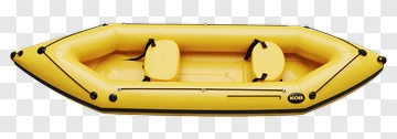 Yellow Inflatable Kayak PNG