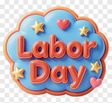 Labor Day Celebration Graphic PNG