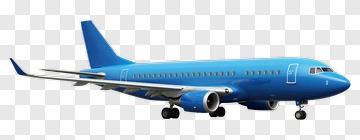 Blue Airplane PNG
