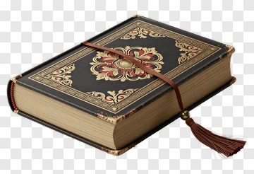 Decorative Book With Tassel And Ornate Design PNG