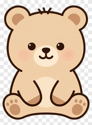 Cute Cartoon Bear PNG
