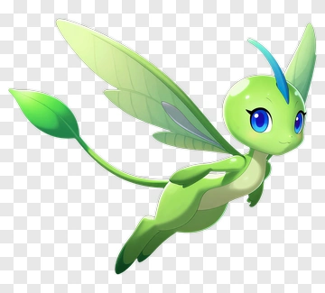 Cartoon Fairy With Green Wings PNG