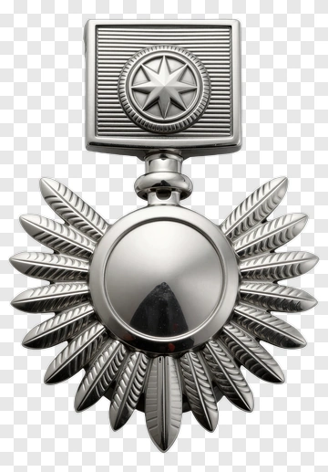 Silver Star Medal PNG