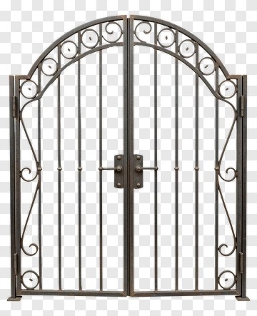 Decorative Iron Gate PNG