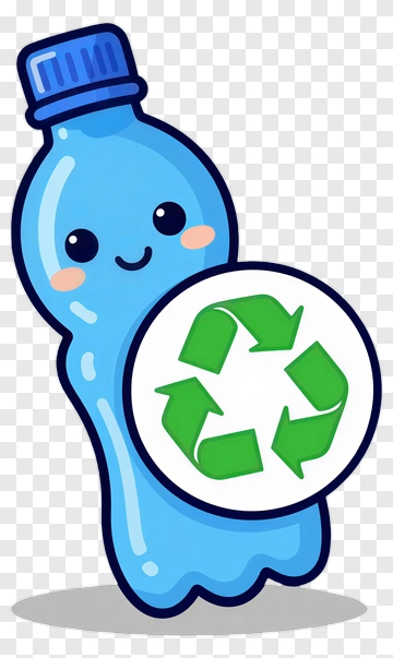 Cartoon Recyclable Plastic Bottle PNG