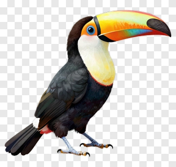 Colorful Toucan Bird PNG
