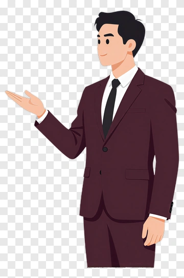 Businessman Gesturing In A Suit PNG