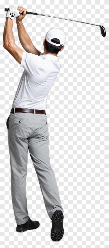 Golfer Swinging A Club PNG