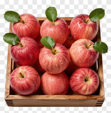 Basket Of Fresh Red Apples PNG