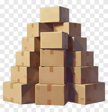 Stack Of Cardboard Boxes PNG