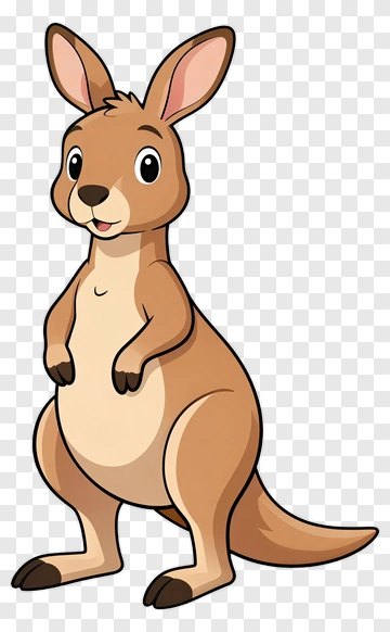 Cartoon Kangaroo PNG