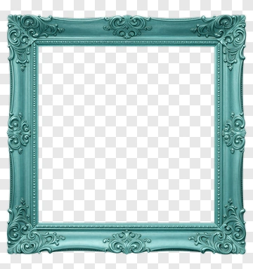 Vintage Ornate Picture Frame PNG