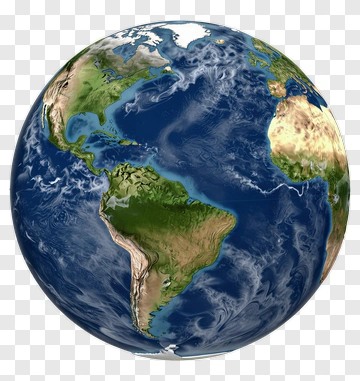 Earth Globe From Space PNG