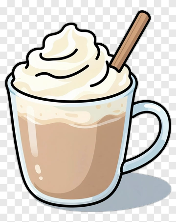 Coffee Cup With Whipped Cream PNG