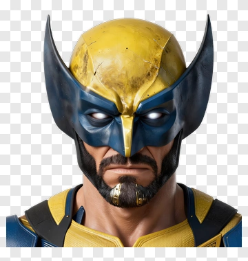 3D Superhero Character With Yellow And Blue Costume PNG