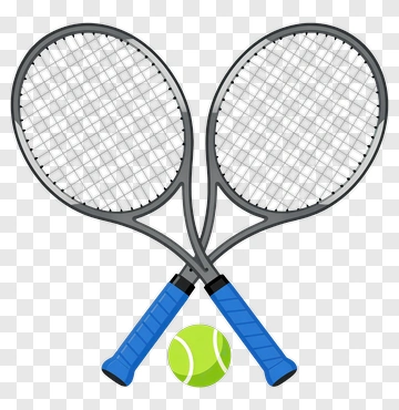 Tennis Rackets And Ball PNG