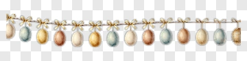 Decorative Easter Egg Garland PNG