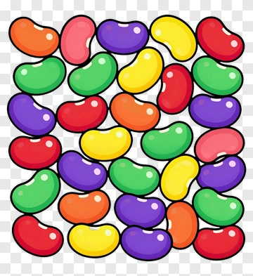 Colorful Jelly Beans PNG