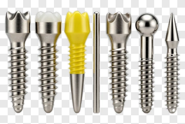 Collection Of Various Dental Implants PNG