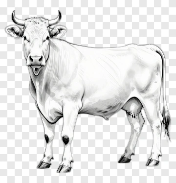 White Cow PNG