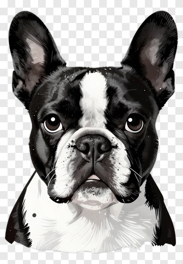 French Bulldog Portrait PNG
