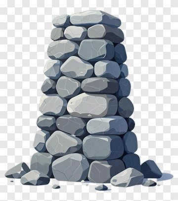 Stack Of Gray Stones PNG