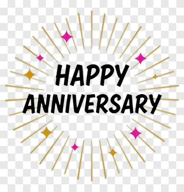 Happy Anniversary Celebration PNG
