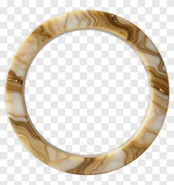 Marble Circular Frame PNG
