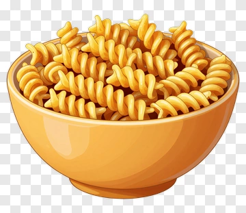 Bowl Of Fusilli Pasta PNG