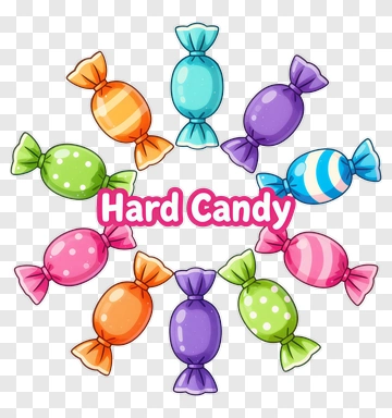 Colorful Hard Candy Arrangement PNG