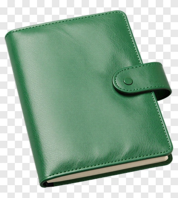 Green Leather Notebook PNG