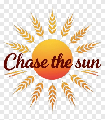 Chase The Sun With Wheat And Sun Icon PNG