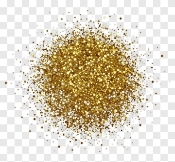 Gold Glitter Particles On A White Background PNG