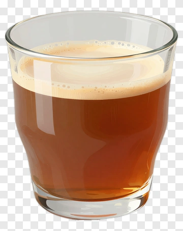 Glass Of Brown Beverage PNG