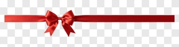 Red Ribbon With Bow PNG