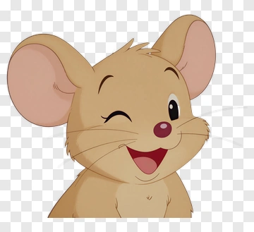 Cartoon Mouse Winking And Smiling PNG