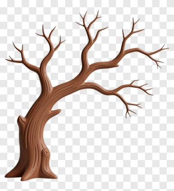 Brown Tree With Bare Branches PNG
