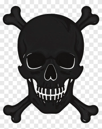 Cartoon Skull And Crossbones PNG