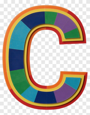 Colorful Letter C PNG