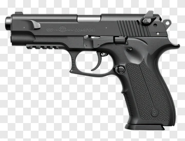 Black Handgun PNG