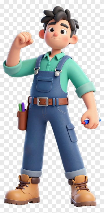 Cartoon Teacher Holding A Marker PNG