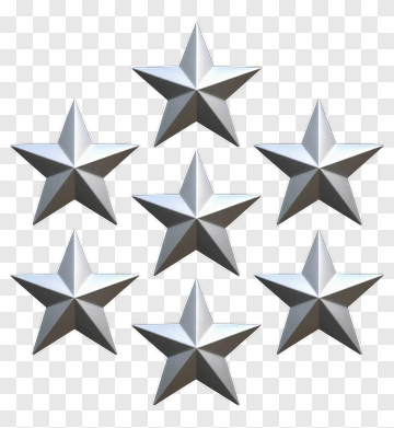 Silver Stars Arrangement PNG