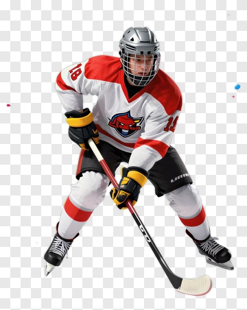 Hockey Player In Action PNG