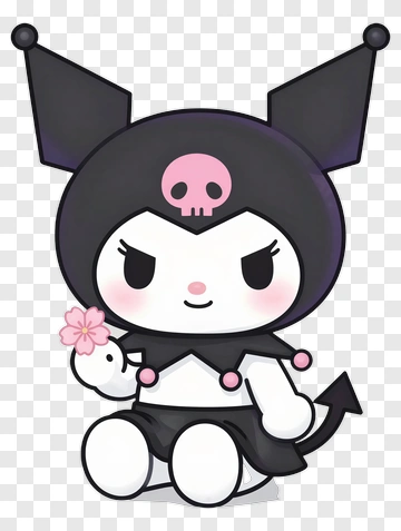 Cartoon Character Holding A Flower PNG