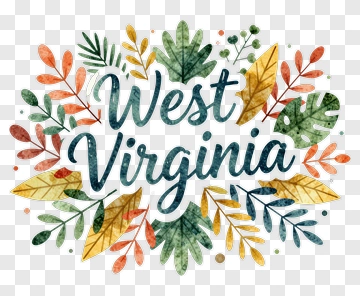 West Virginia With Colorful Leaves PNG
