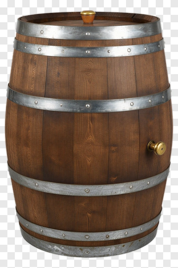 Wooden Barrel PNG