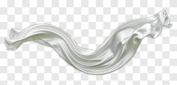 White Satin Ribbon PNG