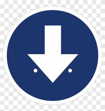 Downward Arrow Sign PNG