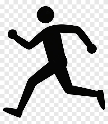 Running Person Silhouette PNG