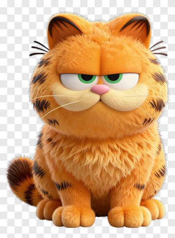 3D Cartoon Cat PNG
